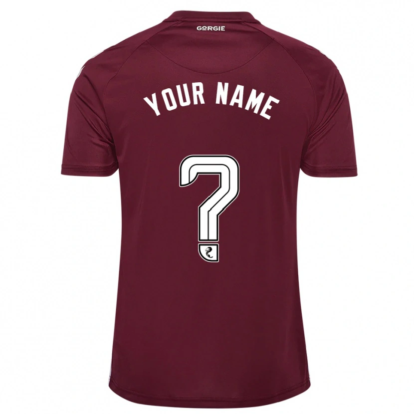Danxen Men Your Name #0 Burgundy White Home Jersey 2025/26 T-Shirt