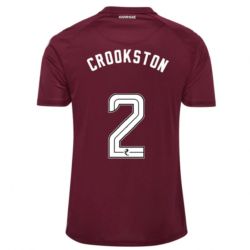 Danxen Men Gregor Crookston #2 Burgundy White Home Jersey 2025/26 T-Shirt