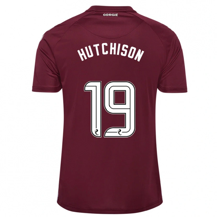 Danxen Men Bayley Hutchison #19 Burgundy White Home Jersey 2025/26 T-Shirt