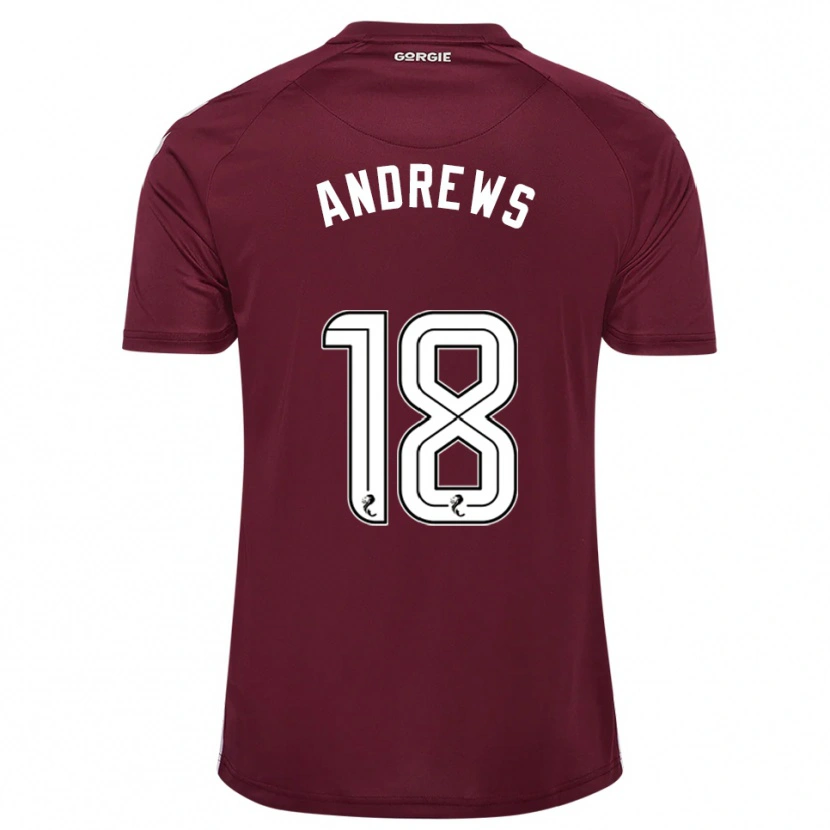 Danxen Men Joely Andrews #18 Burgundy White Home Jersey 2025/26 T-Shirt