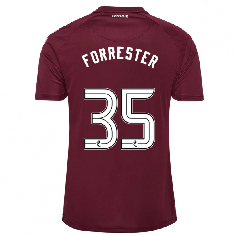 Danxen Men Adam Forrester #35 Burgundy White Home Jersey 2025/26 T-Shirt