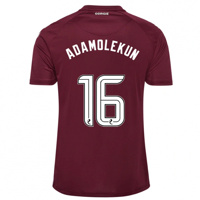Danxen Men Olufolasade Adamolekun #16 Burgundy White Home Jersey 2025/26 T-Shirt