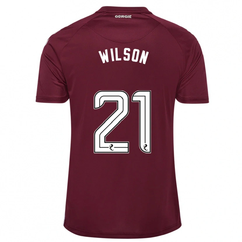 Danxen Men James Wilson #21 Burgundy White Home Jersey 2025/26 T-Shirt