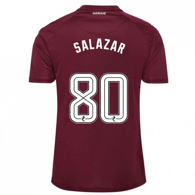 Danxen Men Andrés Salazar #80 Burgundy White Home Jersey 2025/26 T-Shirt