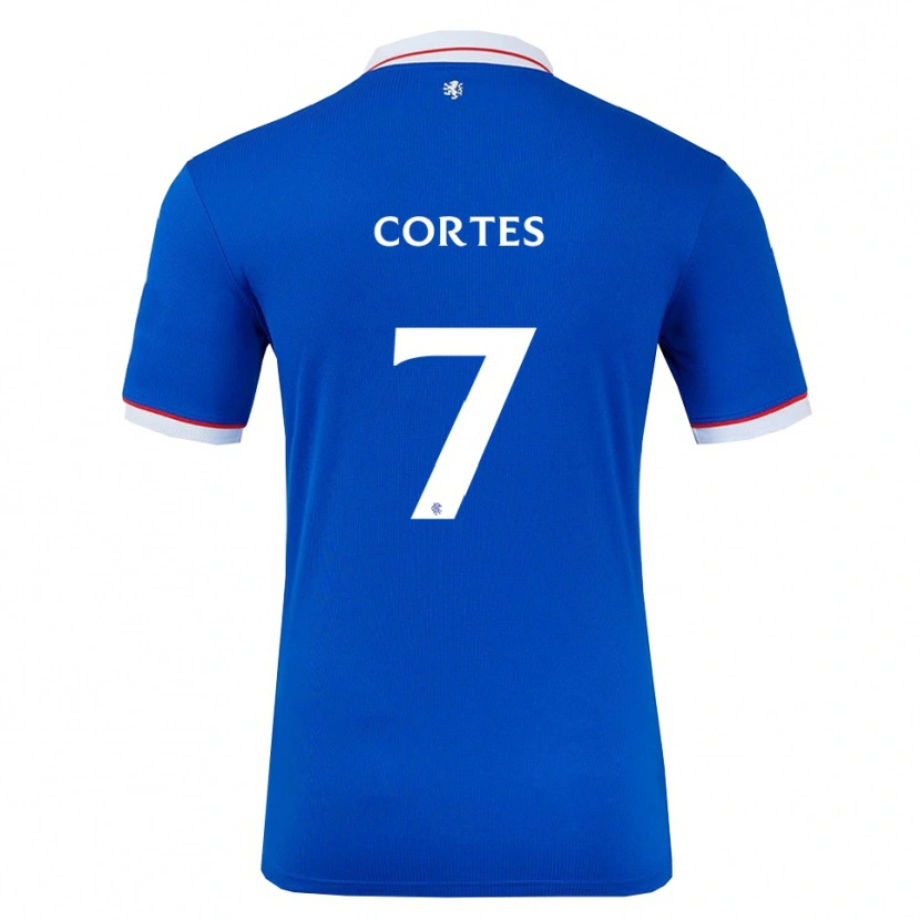 Danxen Men Óscar Cortés #7 Blue White Home Jersey 2025/26 T-Shirt