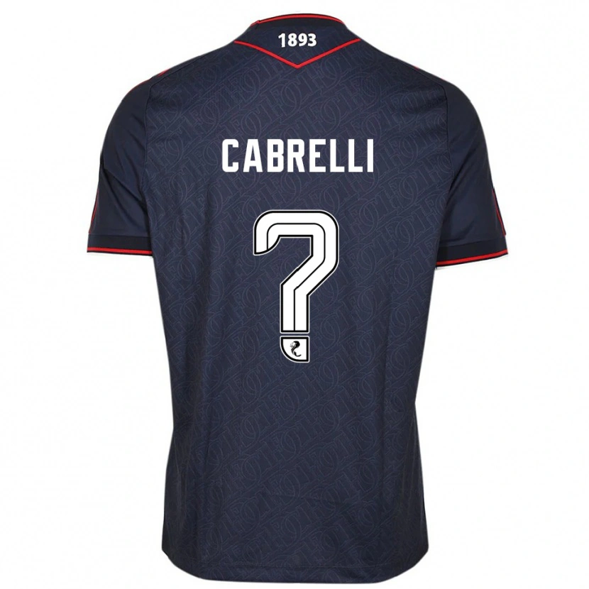 Danxen Men David Cabrelli #0 Navy White Home Jersey 2025/26 T-Shirt