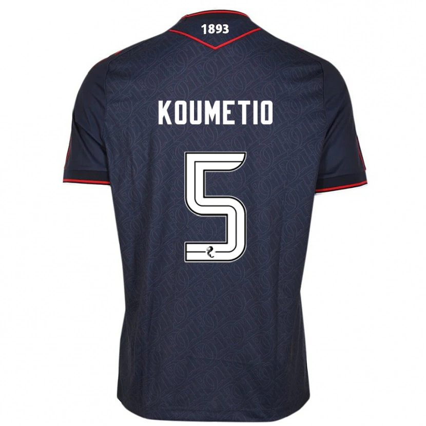 Danxen Men Billy Koumetio #5 Navy White Home Jersey 2025/26 T-Shirt