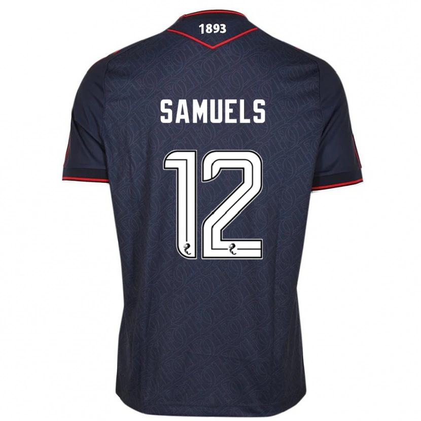 Danxen Men Imari Samuels #12 Navy White Home Jersey 2025/26 T-Shirt
