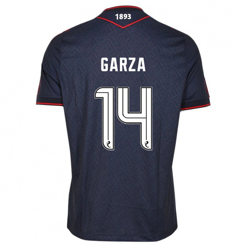 Danxen Men César Garza #14 Navy White Home Jersey 2025/26 T-Shirt