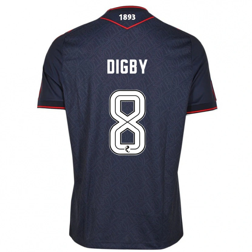 Danxen Men Paul Digby #8 Navy White Home Jersey 2025/26 T-Shirt