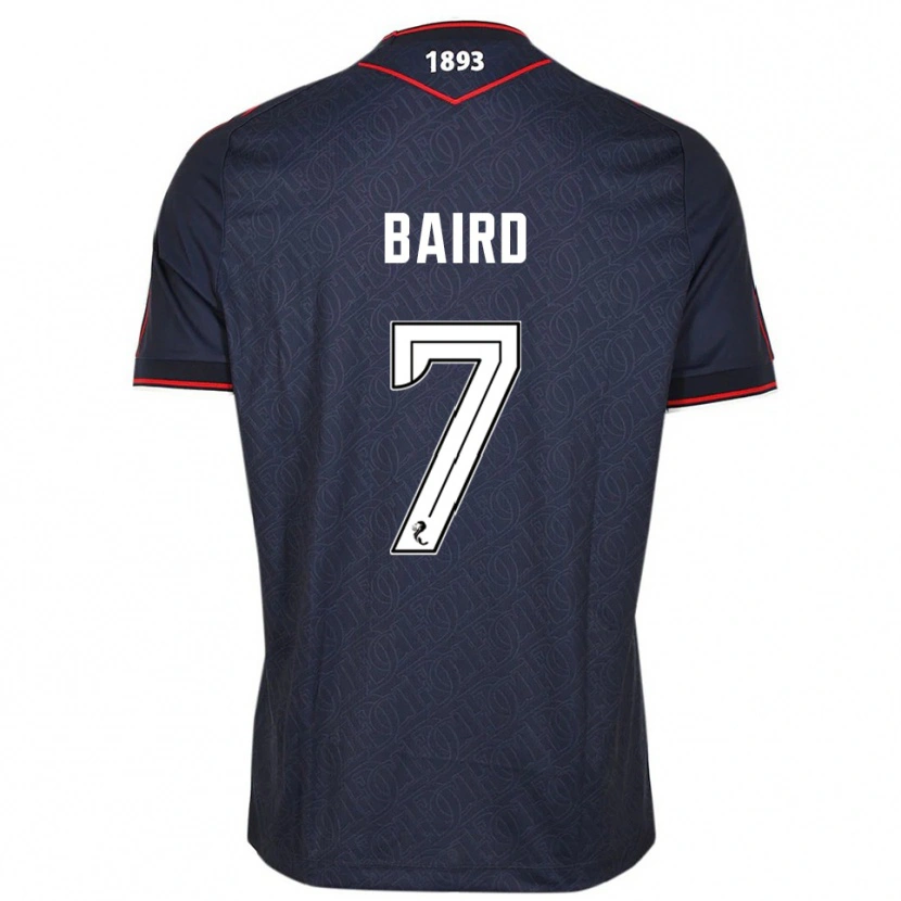 Danxen Men Wallace Baird #7 Navy White Home Jersey 2025/26 T-Shirt