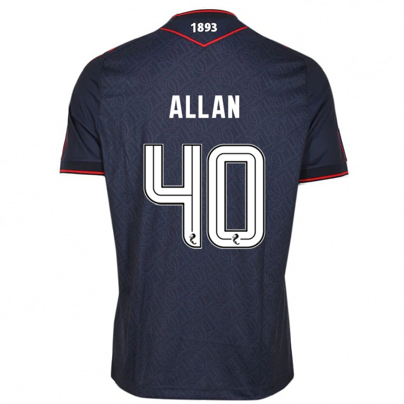 Danxen Men Finlay Allan #40 Navy White Home Jersey 2025/26 T-Shirt
