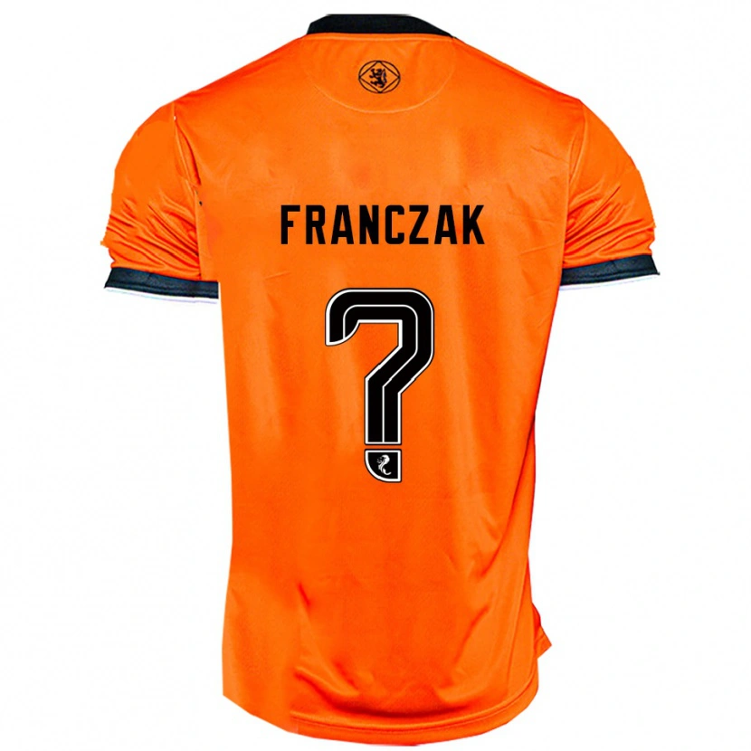 Danxen Men Emil Franczak #0 Orange Black Home Jersey 2025/26 T-Shirt