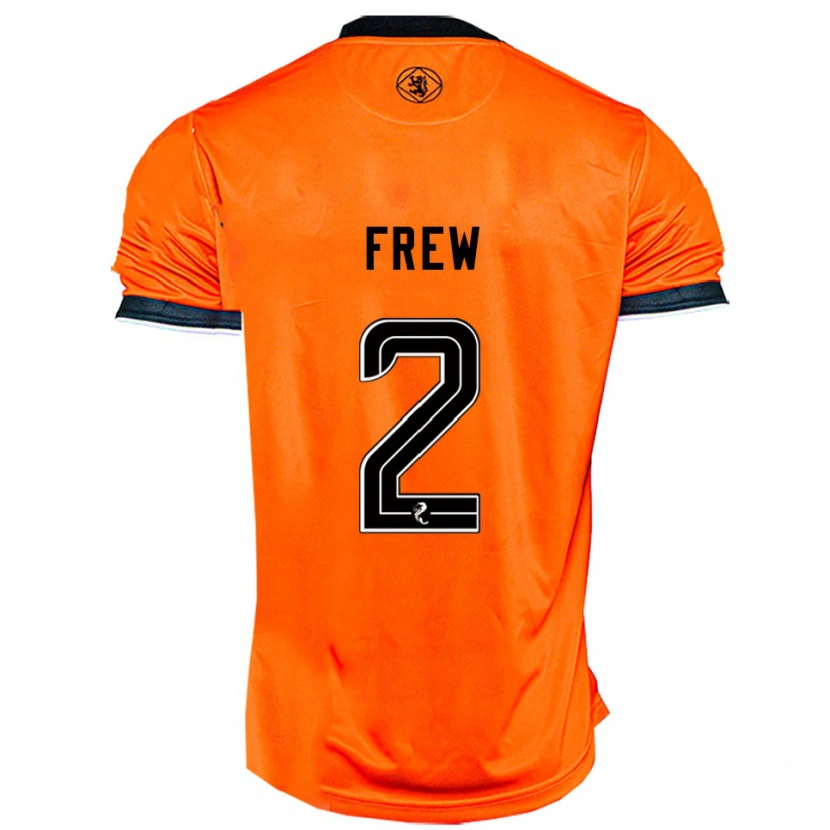 Danxen Men Katie Frew #2 Orange Black Home Jersey 2025/26 T-Shirt