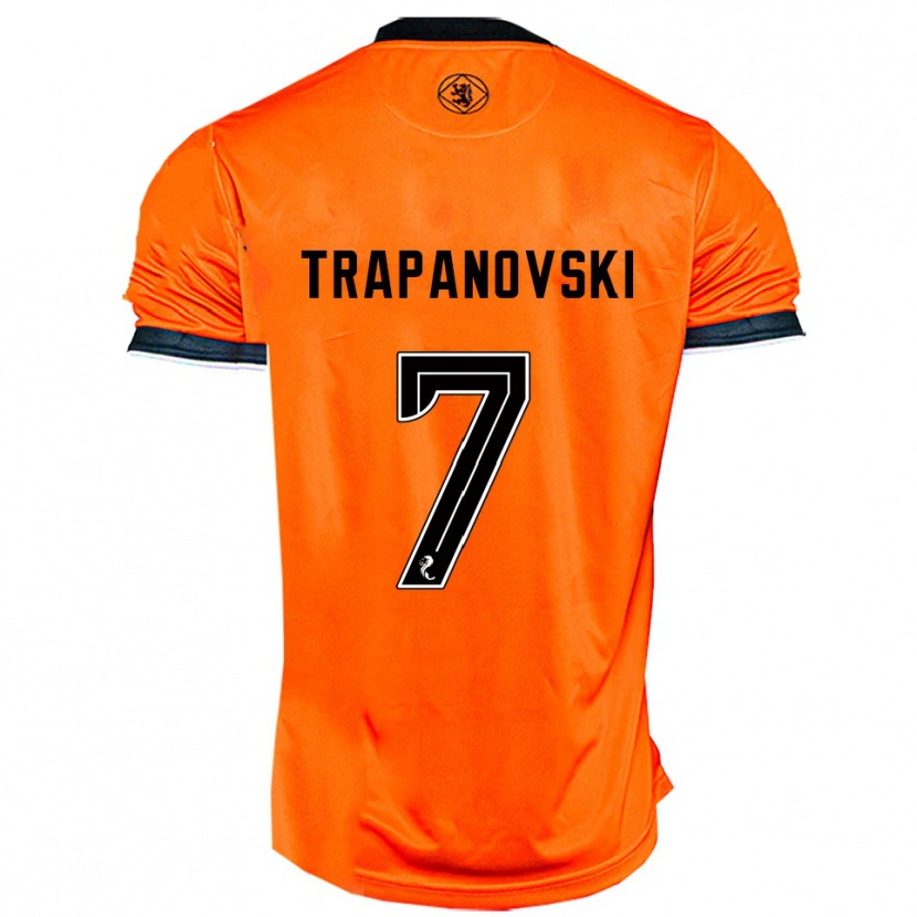 Danxen Men Kristijan Trapanovski #7 Orange Black Home Jersey 2025/26 T-Shirt