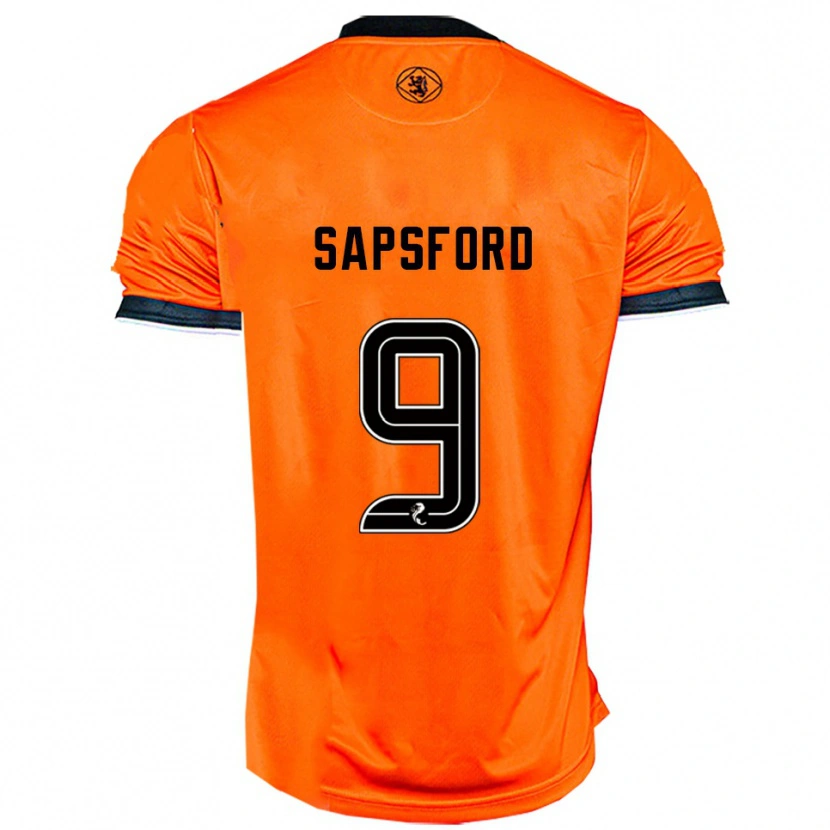 Danxen Men Zachary Sapsford #9 Orange Black Home Jersey 2025/26 T-Shirt