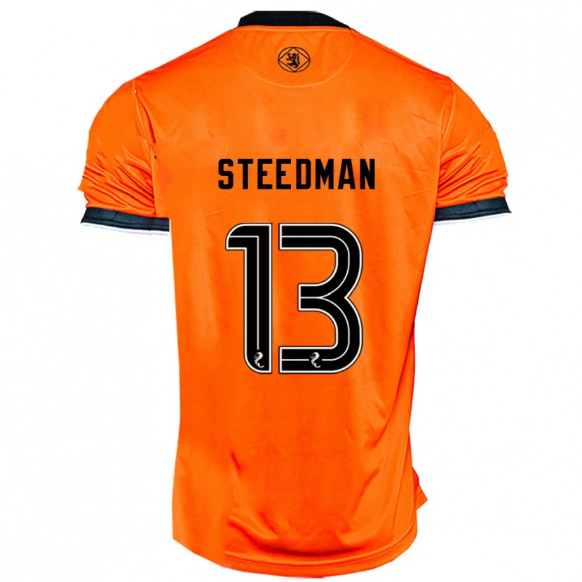 Danxen Men Morgan Steedman #13 Orange Black Home Jersey 2025/26 T-Shirt