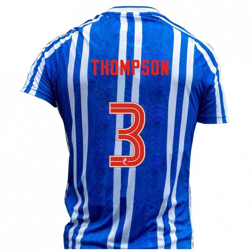 Danxen Men Dominic Thompson #3 Blue White Home Jersey 2025/26 T-Shirt