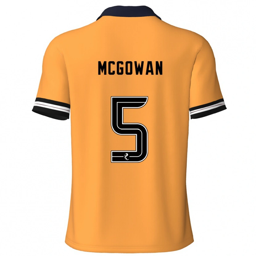 Danxen Men Ryan Mcgowan #5 Yellow Black Home Jersey 2025/26 T-Shirt