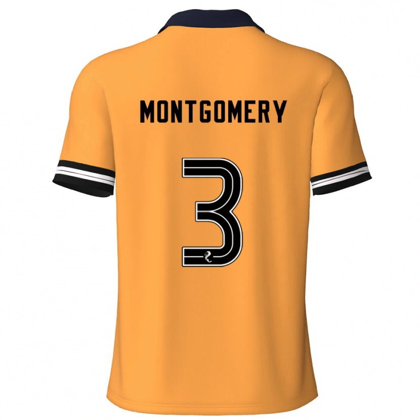 Danxen Men Adam Montgomery #3 Yellow Black Home Jersey 2025/26 T-Shirt