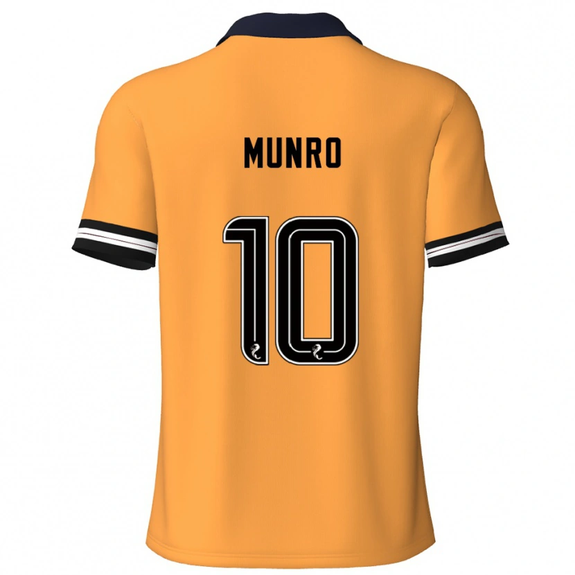 Danxen Men Vhairi Munro #10 Yellow Black Home Jersey 2025/26 T-Shirt