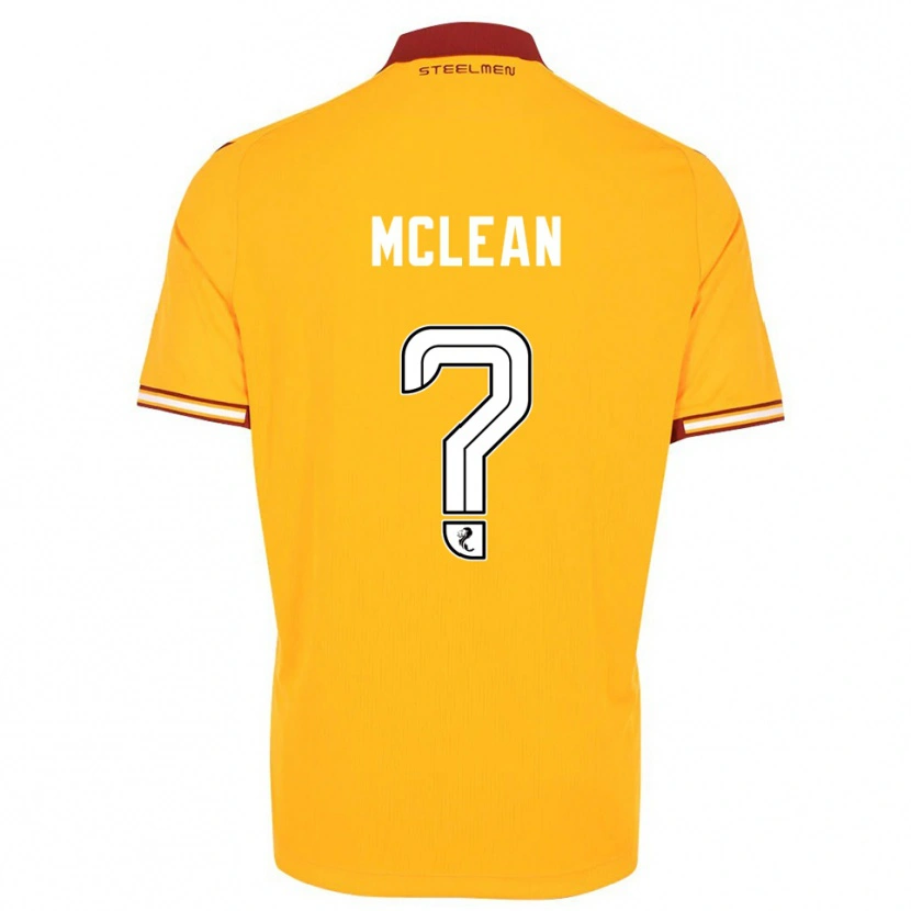 Danxen Men Harry Mclean #0 Yellow Burgundy Home Jersey 2025/26 T-Shirt