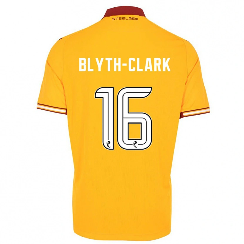 Danxen Men Mason Blyth-Clark #16 Yellow Burgundy Home Jersey 2025/26 T-Shirt
