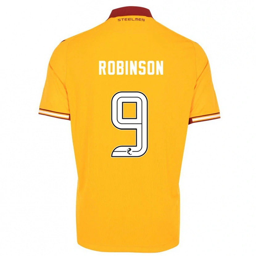 Danxen Men Zach Robinson #9 Yellow Burgundy Home Jersey 2025/26 T-Shirt