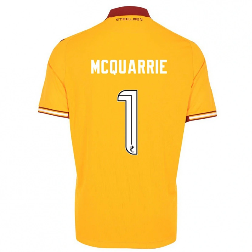 Danxen Men Colbi Mcquarrie #1 Yellow Burgundy Home Jersey 2025/26 T-Shirt