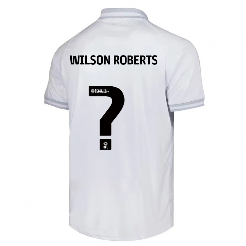 Danxen Men Georgina Wilson-Roberts #0 White Gray Black Away Jersey 2025/26 T-Shirt