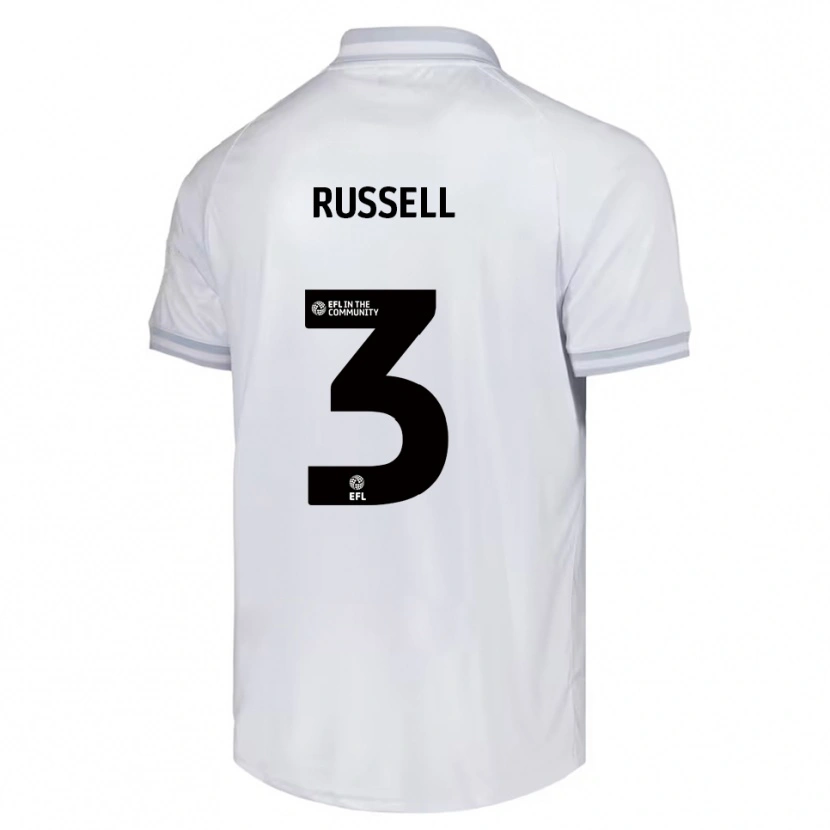 Danxen Men Jon Russell #3 White Gray Black Away Jersey 2025/26 T-Shirt