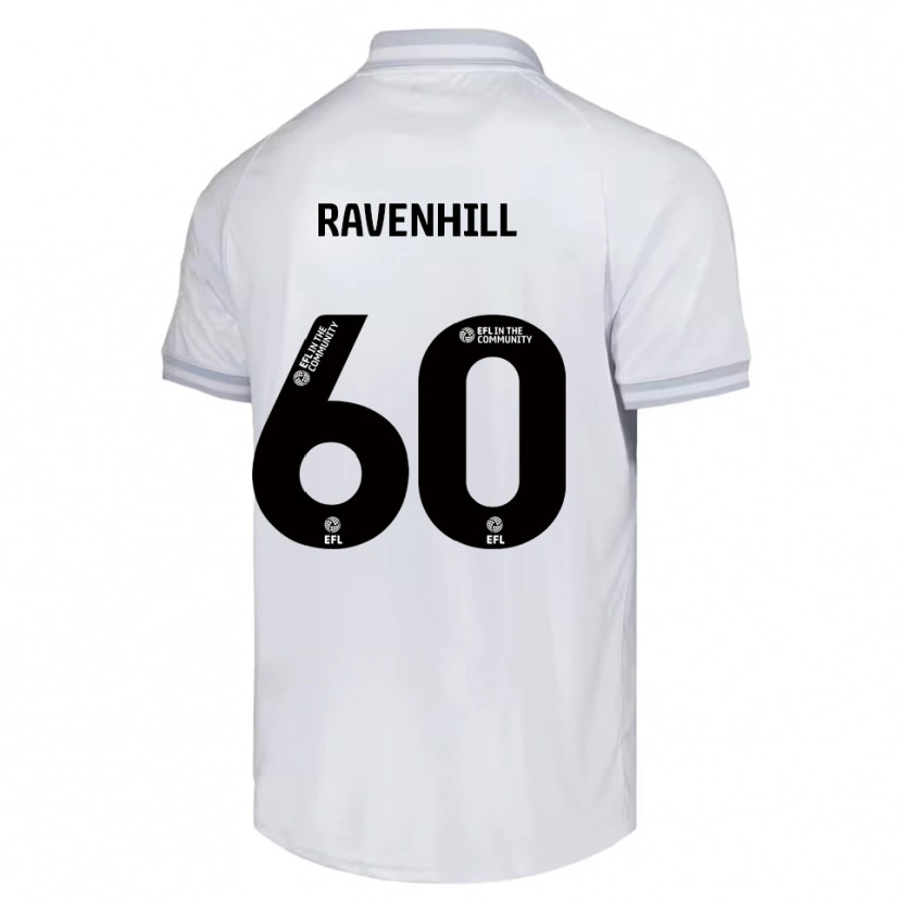 Danxen Men Rogan Ravenhill #60 White Gray Black Away Jersey 2025/26 T-Shirt