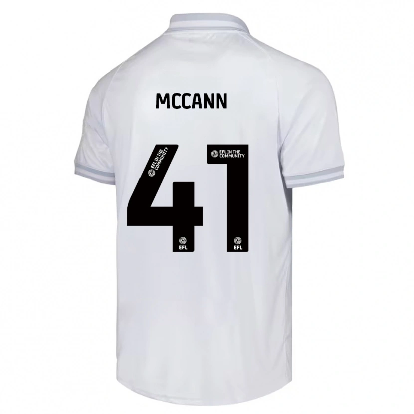 Danxen Men Bayley Mccann #41 White Gray Black Away Jersey 2025/26 T-Shirt