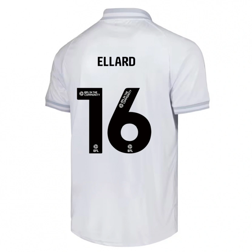 Danxen Men Aston Ellard #16 White Gray Black Away Jersey 2025/26 T-Shirt