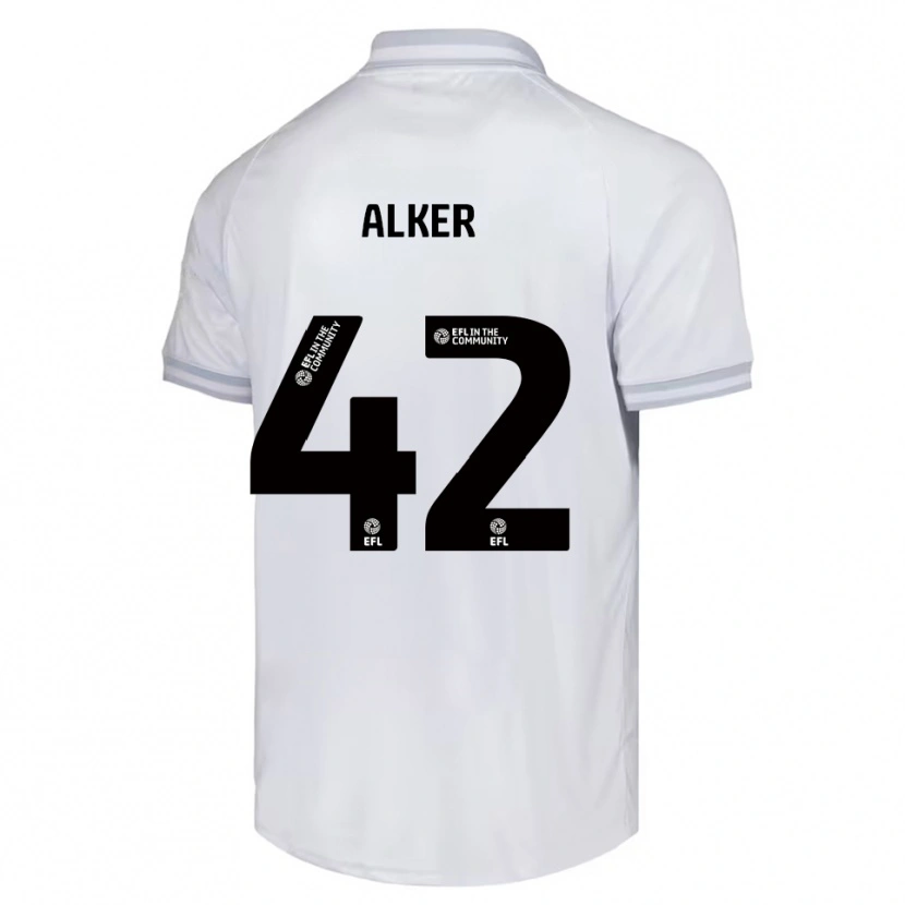 Danxen Men Luke Alker #42 White Gray Black Away Jersey 2025/26 T-Shirt