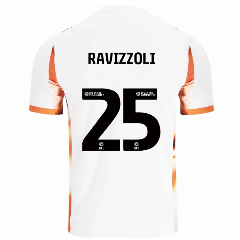 Danxen Men Franco Ravizzoli #25 White Orange Black Away Jersey 2025/26 T-Shirt