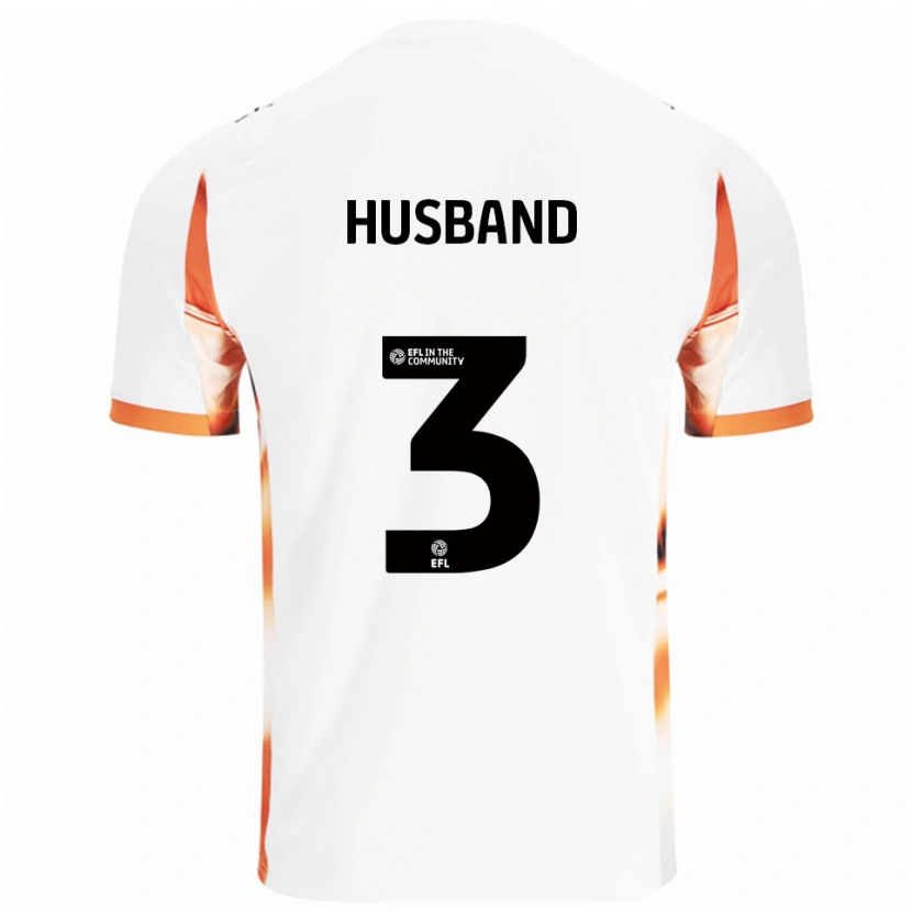 Danxen Men James Husband #3 White Orange Black Away Jersey 2025/26 T-Shirt