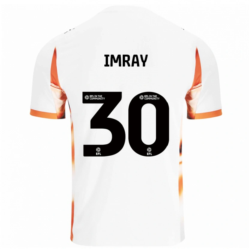 Danxen Men Danny Imray #30 White Orange Black Away Jersey 2025/26 T-Shirt
