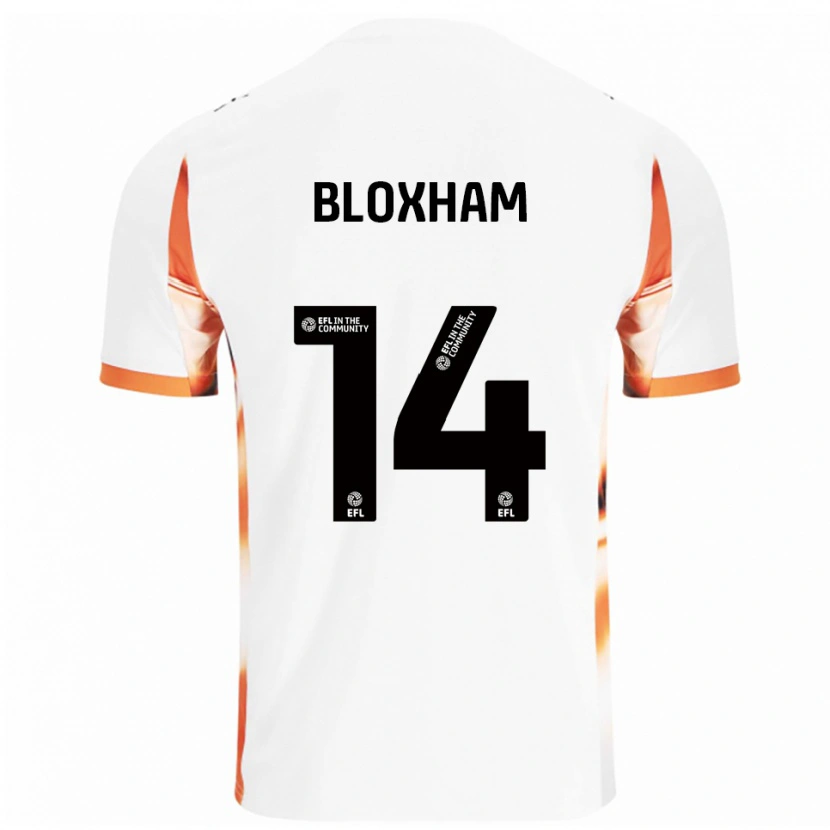 Danxen Men Tom Bloxham #14 White Orange Black Away Jersey 2025/26 T-Shirt