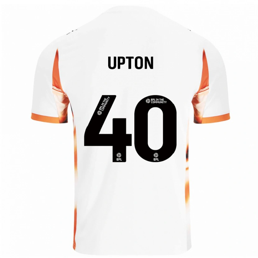 Danxen Men Theo Upton #40 White Orange Black Away Jersey 2025/26 T-Shirt