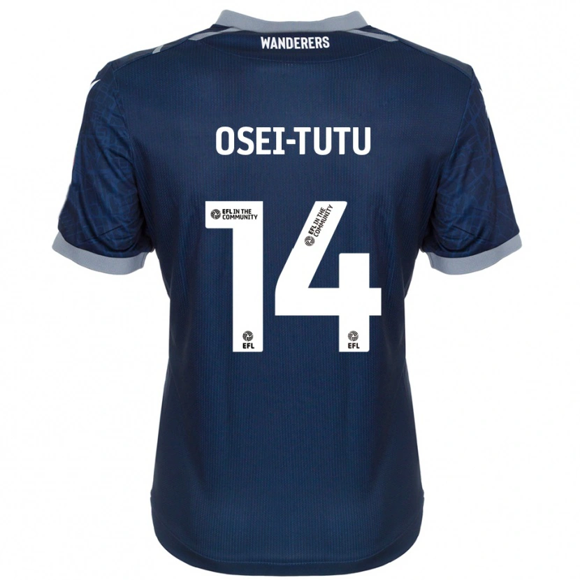Danxen Men Jordi Osei-Tutu #14 Navy Gray Away Jersey 2025/26 T-Shirt