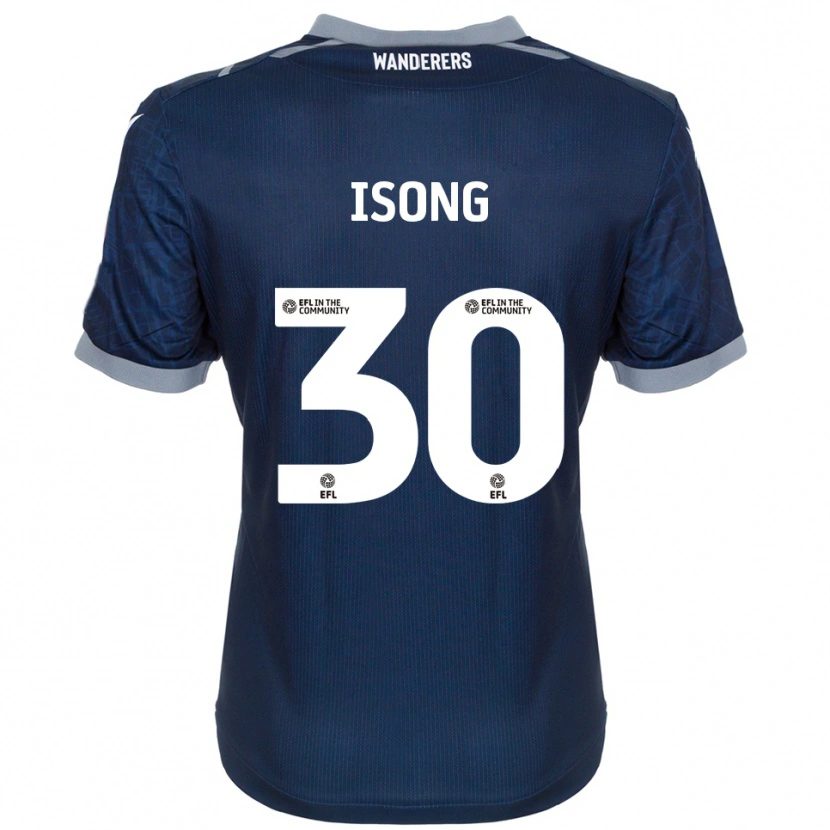 Danxen Men Mark Isong #30 Navy Gray Away Jersey 2025/26 T-Shirt