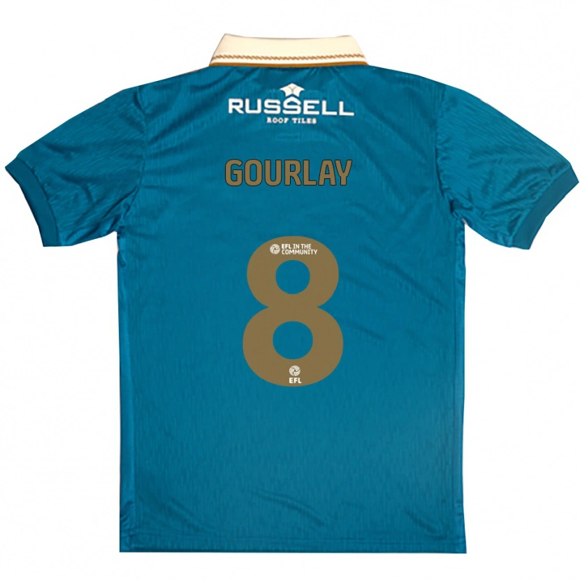 Danxen Men Elisha Gourlay #8 Sky Blue White Away Jersey 2025/26 T-Shirt
