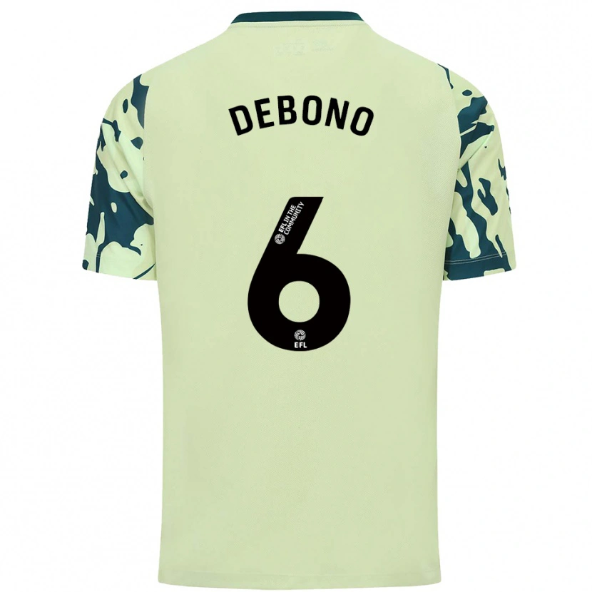 Danxen Men Alyas Debono #6 Dark Green Away Jersey 2025/26 T-Shirt