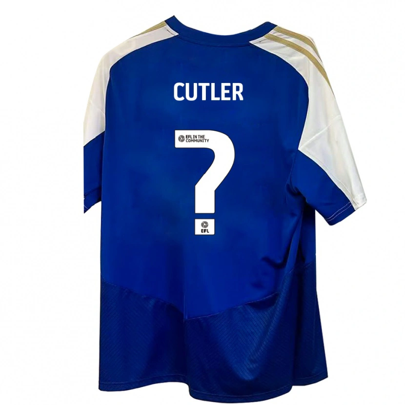 Danxen Men Theo Cutler #0 Blue White Gold Away Jersey 2025/26 T-Shirt