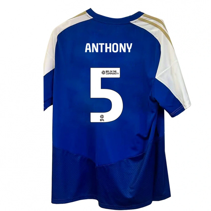 Danxen Men Jack Anthony #5 Blue White Gold Away Jersey 2025/26 T-Shirt