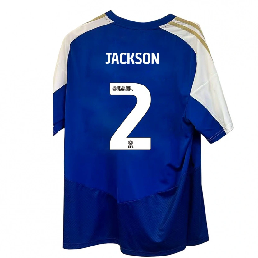 Danxen Men Bow Jackson #2 Blue White Gold Away Jersey 2025/26 T-Shirt