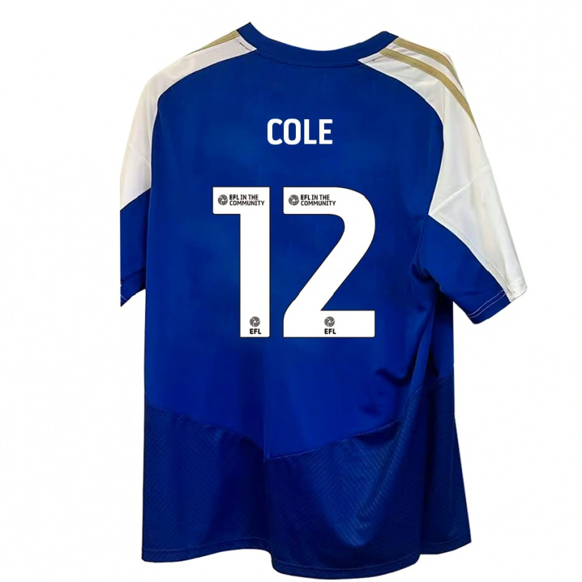 Danxen Men Reece Cole #12 Blue White Gold Away Jersey 2025/26 T-Shirt