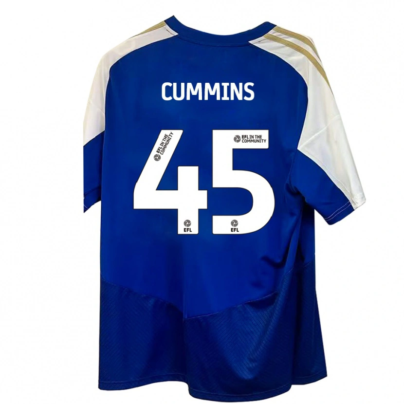 Danxen Men Charlie Cummins #45 Blue White Gold Away Jersey 2025/26 T-Shirt