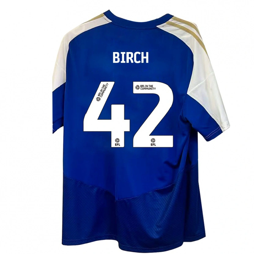 Danxen Men George Birch #42 Blue White Gold Away Jersey 2025/26 T-Shirt